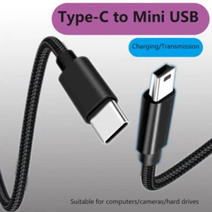 Type-c To Mini USB Data Cable Charging Cable Suitable For Camera Hard Drive - Zdjęcie 1 z 18