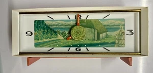 JAPANESE RHYTHM MUSICAL CLOCK No.6826 MOUNTAIN &LAKE SCENE by KOH SPARES REPAIRS - Picture 1 of 9