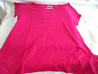 P S Aeropostale Girl's Size 8 Hot Pink Top-Semi-Sheer-Back Neckline Feature-