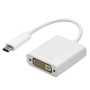 USB-C USB 3.1 Type-C to DVI Video Converter 4K HDTV Adapter Cable Connector - Picture 1 of 7