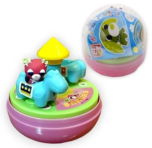 Figura rotonda Ocha Ken Tea Dog Garden Park parco giochi Sakura Merry Go Yujin 2002 - Foto 1 di 7