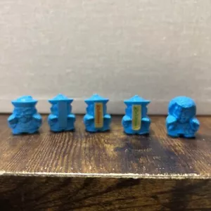 Jiangshi Figur Keshi Mini Puppe 5er Set Retro selten Vintage Japan Anime M485 - Bild 1 von 8