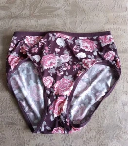 Vintage neu ohne Etikett Kathy Ireland Höschen superweich Blumenmuster Large Sissy Modal Feel Bikini - Bild 1 von 3