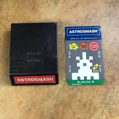 Tested Intellivision Astrosmash Vintage Video Game  Cartridge And Inlay - Image 1 of 4