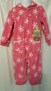 THE CHILDRENS PLACE DORMIR MAMPER 18 MESES CON CAPUCHA ROSA *EUC* - Imagen 1 de 5