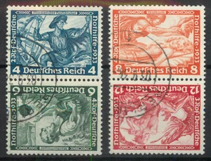 Germany 1933 Welfare Fund: Wagner’s Operas tete-beche pairs SG 513-521 used B247 - Picture 1 of 1