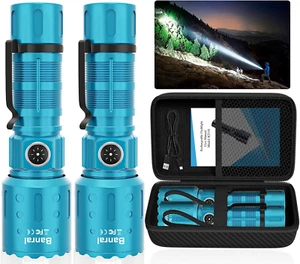 Flashlights High Lumens Rechargeable, 20000 Lumens Super Bright 1500 Meters Long - Picture 1 of 8