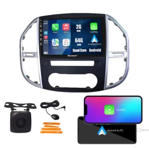 For Benz Vito 2016 Carplay Android Car Stereo Radio GPS Navi WiFi 2+64G - Picture 1 of 16