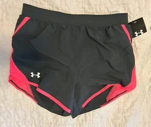 NWT New Women’s Gray Pink Under Armour Shorts Size Xs Xsmall - Picture 1 of 3