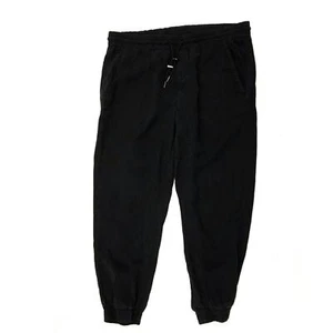 ZARA Women's Faded Black Elastic Waist Woven Jogger Pants Size XXL - Picture 1 of 7