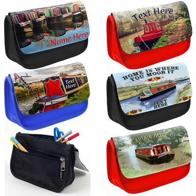 KRAFTYGIFTSUK Personalised Canal Glasses Case Travel Bag Barge Pens Medication Mens Gift
