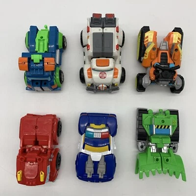 Transformer RescueBot Lot 6 Police Fire Ambulance ATB Bulldozer Tow Truck Robot - Image 1 of 4