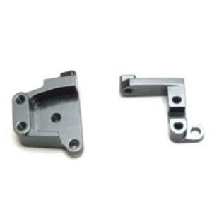 STRC STA31387GM Aluminum Front Servo Mount Brackets (2) Gun Metal : SCX10 II - Picture 1 of 3