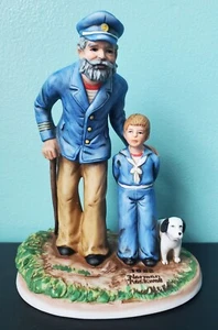 Norman Rockwell Collectors Club 1982 Porcelain Figurine Looking Out To Sea - Picture 1 of 6