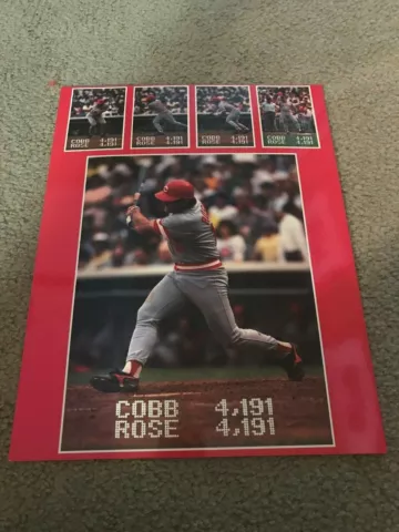 Vintage PETE ROSE HIT #4191 POSTER-CARD Glossy Print Photo 1985 HIT KING SGA Cover