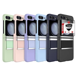 For Samsung Galaxy Z Flip5 Shockproof Silicone Hard Case Cover+Screen Protector - Picture 1 of 32