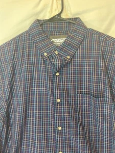 Mountain Khakis L Classic Fit Blue Red Orange Plaid Longsleeve Buttonup Shirt - Picture 1 of 4