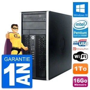 PC Tour HP Compaq Pro 6300 CMT Intel G630 RAM 16Go Disque 1To Windows 10 Wifi - Photo 1/3