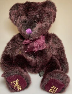 Peluche orsacchiotto viola Bon Marche Nocciola Russ Berrie Frango 2001 da collezione 14" - Foto 1 di 2