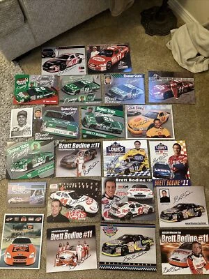 Gran Lote De Brett Bodine La mayoría Están Firmados NASCAR Carreras Postales Lote  Foto 1 de 4