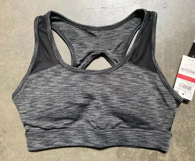 Nuevo sujetador deportivo Ideology para mujer espalda abierta, tinte espacial negro, X-pequeño Foto 1 de 2