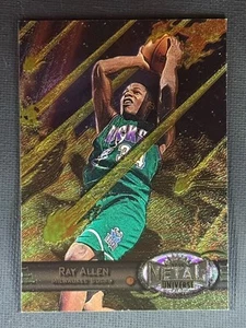 1997-98 Skybox Metal Universe Ray Allen #104 Bucks - Picture 1 of 2