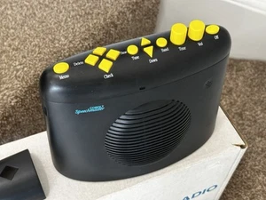 Cobalt Speechmaster radio / Talking Clock partially sighted, big yellow buttons - Picture 1 of 7