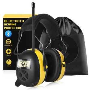 Upgraded 5.4 Bluetooth Hearing Protection AM/FM Radio Headphones, 30dB SNR Sa... - Foto 1 di 8