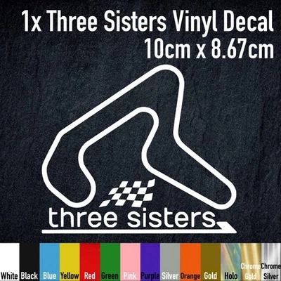 HYPERMOLES New listingThree Sisters Circuit Vinyl Decal Sticker, HPM098