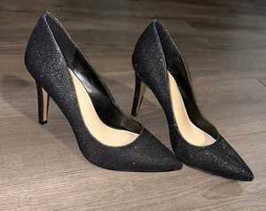 Vince Camuto Damen-Pumps schwarz Glitzer spitz zulaufend 4,5 Zoll Stilettoabsatz 9,5 - Bild 1 von 15