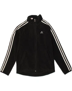 ADIDAS Boys Clima 365 Fleece Jacket 11-12 Years Black Polyester K001 - Picture 1 of 3