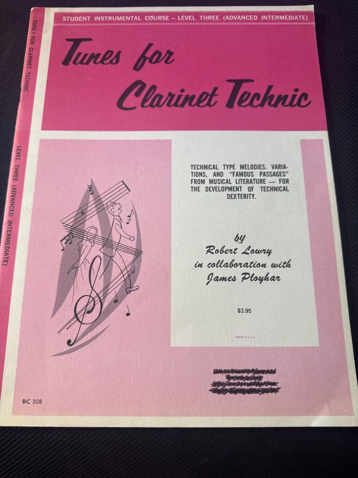 Tunes for Clarinet Technic Level Three Advanced Intermediate Belwin Mills Music - Image 1 of 3