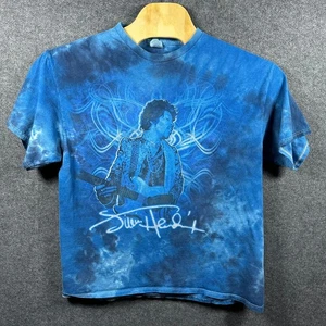 Vintage Tie Dye Jimi Hendrix T Shirt XL Blue Delta Pro Weight Band Tee - Picture 1 of 9