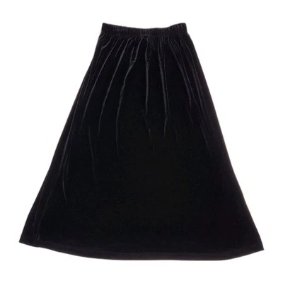 Falda Bentley Vintage Años 90 Y2K Terciopelo Negro Elastizada Bruja Gótica Midi/Maxi Talla L Foto 1 de 4