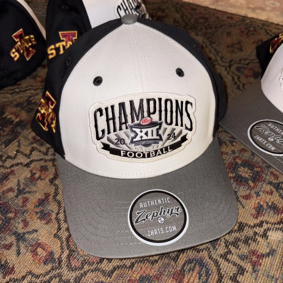 Zephyr  Black Iowa State 2024 Big 12  football Conference Hat  never released  - Image 1 of 4