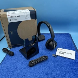 Casque Poly Voyager 4310 UC certifié Microsoft Teams avec support de charge 77Y93AA - Photo 1/4