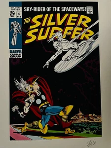 Silver Surfer 4  GICLEE PRINT signed by STAN LEE - Picture 1 of 3