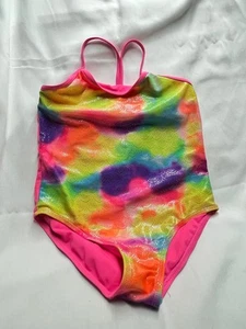 Lot 3977- Girl's WONDER NATION Bright Tie Dye Bating Suit- Size L(10-12) - Picture 1 of 3