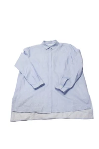 COS Childrens Boys Button Down Long Sleeves Dress Shirt Blue Cotton Size 10 - Picture 1 of 5