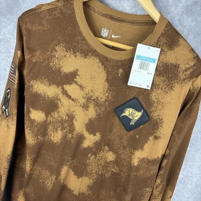 Tampa Bay Buccaneers Nike L/S Shirt Men’s M Brown Camo Salute To Service NFL NEW - Image 1 of 4