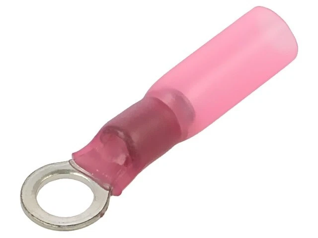 10X R06R5E cable lug: ring M5 Ø: 5.3 mm 0.5-1.5mm2 crimp connection red NINIGI - Image 1 of 1