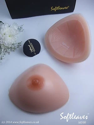 Softleaves M100 Triangular Silicone Breast Form Bra Insert Not Breast Prosthesis - Image 1 of 4