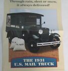 Danbury Mint Brochure 1931 US Mail Truck