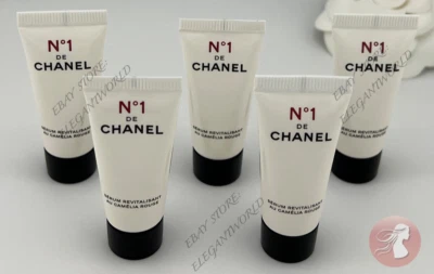 5 X CHANEL NO 1 DE CHANEL SERUM REVITALISANT 5ml .17fl oz SAMPLE TUBES, NEW - Image 1 of 4