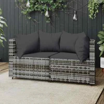 Poly Rattan Sitzgruppe Lounge Ecksofa Gartengarnitur Gartenmöbel Terrasse - Bild 1 von 4