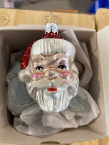 Inge Glas Very Merry Santa 4076 Ornament, EUC, OWC, Old World Christmas - Picture 1 of 3