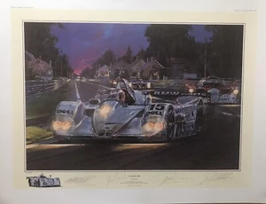 Le Man’s 1999 BMW V12 LMR The Winner By Nicholas Watts Signed/#14/500Car Poster - Imagen 1 de 5