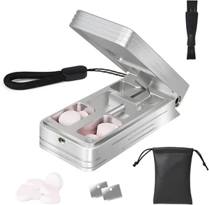Cortador de pastillas para pastillas pequeñas y pequeñas, divisor de pastillas de aluminio profesional con... - Imagen 1 de 6