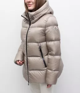 Giubbotto piumino donna MONCLER Seritte imbottito con cappuccio RARO taglia 3 ~M - Foto 1 di 18