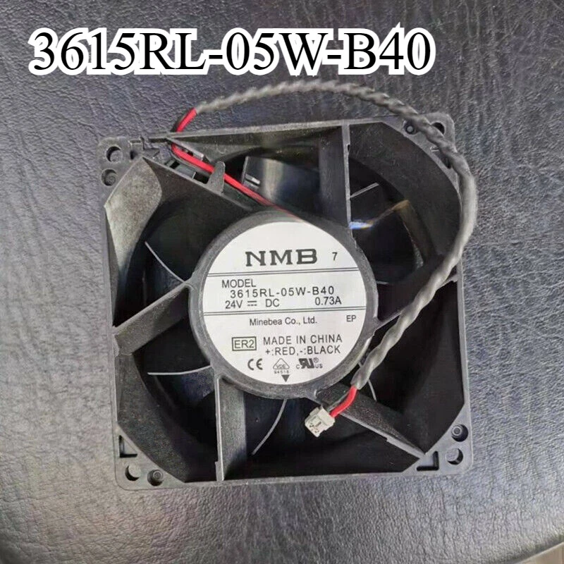 1X NMB-MAT 3615RL-05W-B40 9038 92*92*38mm 24V 0.73A 2PIN Case Cooling Fan - Image 1 of 1